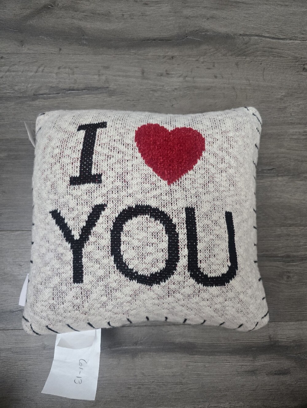 I โค๏ธ You Knit Accent Pillow New With Tags